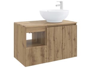 Ensemble de mobilier de salle de bain 2 pc chêne artisanal cf64068