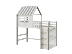 Lit cabane 90x200 cm BEAOK coloris vert