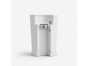 Comptoir avec lavabo intégré pour bar design marvy blanc - blanc