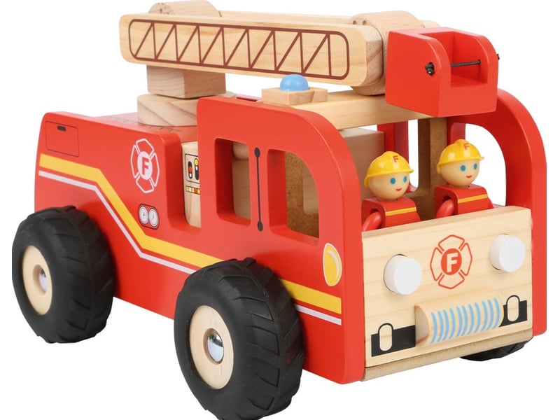  Camion de pompiers avec echelle en bois 8509 - Conforama B