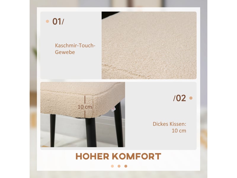  Repose-pieds carré tabouret dressing look cachemire avec pieds en acier pour salon chambre beige 42x42x47cm 838-336V00BG - Conforama D
