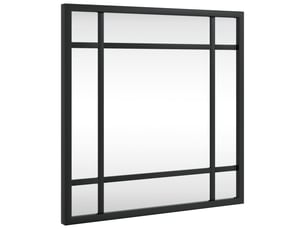 Miroir carré(e) à fixer coloris noir <strong></strong>  <strong></strong> - 30 cm x 30 cm
