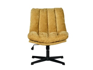 Fauteuil relax manuel pivotant MEUBLES COSY Tissu jaune vendu A l'unité