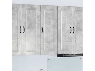 Meuble mural de cuisine | armoire de cuisine gris béton 40x31x100cm shl378