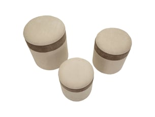 Pouf / repose pied PARIS PRIX  beige