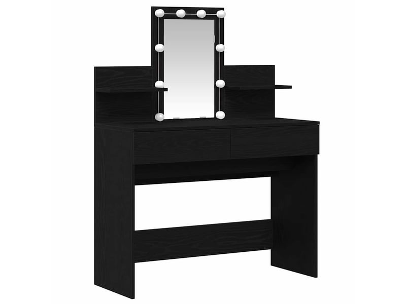  Coiffeuse, table de toilette chêne noir 100x40x130 cm shl4645  - Conforama D