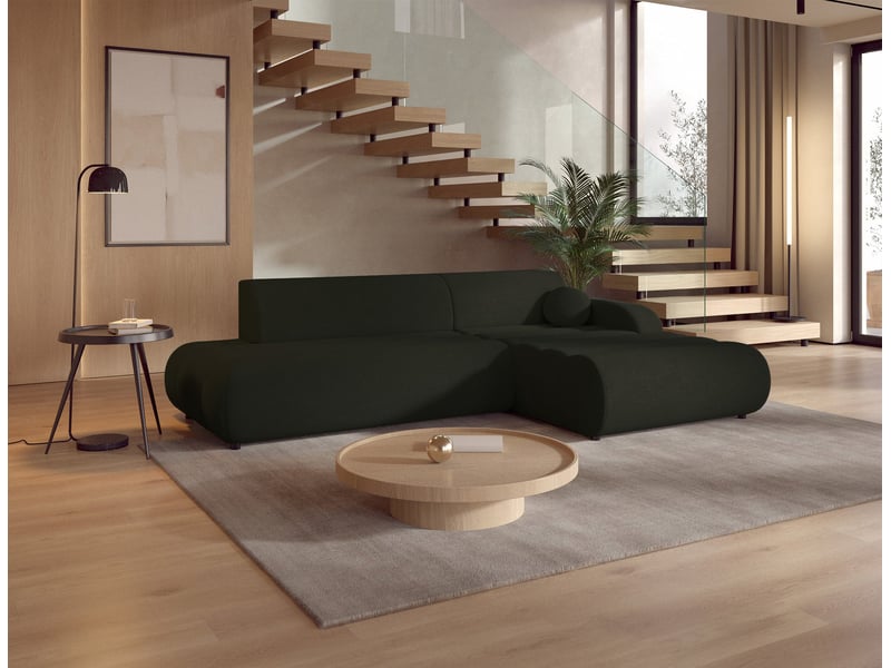 Selsey arione - canapé d'angle convertible - 283 cm - chenille vert Arione - Conforama C