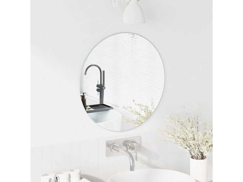  Miroir mural rond ø 50 cm verre trempé cf62874  - Conforama C