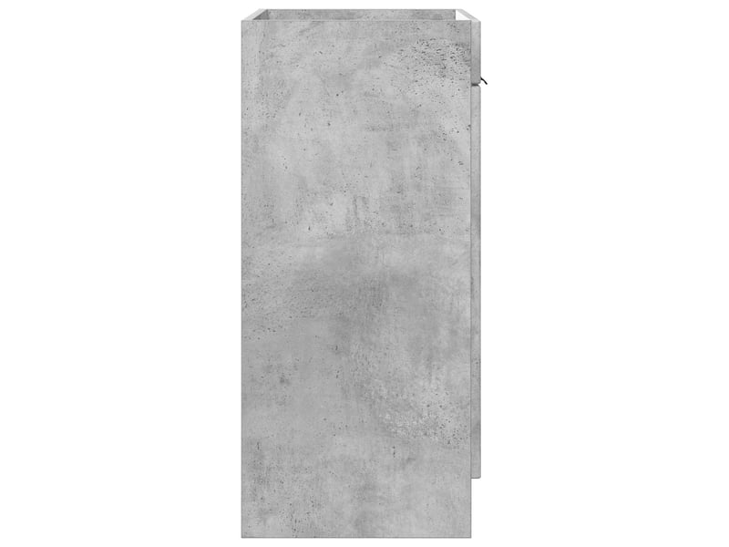  Armoire sous évier de salle de bain, meuble de rangement gris béton shl6007  - Conforama E