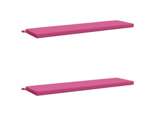 Lot de 2 coussins de banc, coussins d'assise soest 100 % polyester rose cf57361