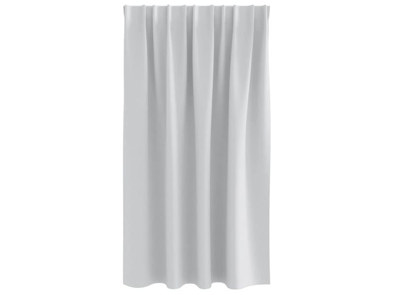  Lot de 2 rideaux occultants, rideaux black-out avec anneaux gris pâle 140 x 140 cm cf44659  - Conforama D
