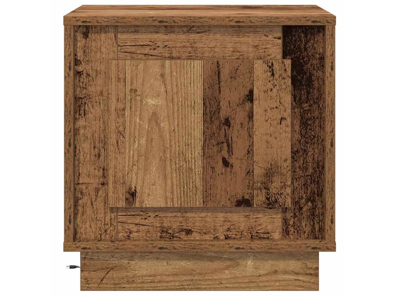  Table de chevet - cabinet de chevet - table de nuit bois ancien 44 x 34,5 x 45 cm  - Conforama E