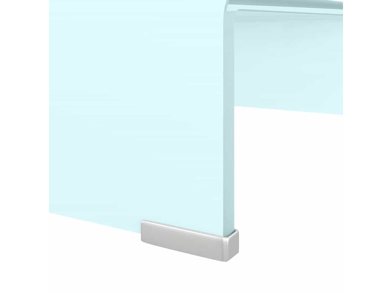  Meuble tv - banc tv - meuble de rangementsupport pour moniteur 40x25x11 cm verre vert  - Conforama E