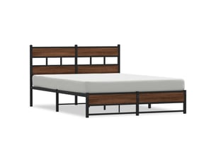 Lit 2 places 135x190 cm coloris marron