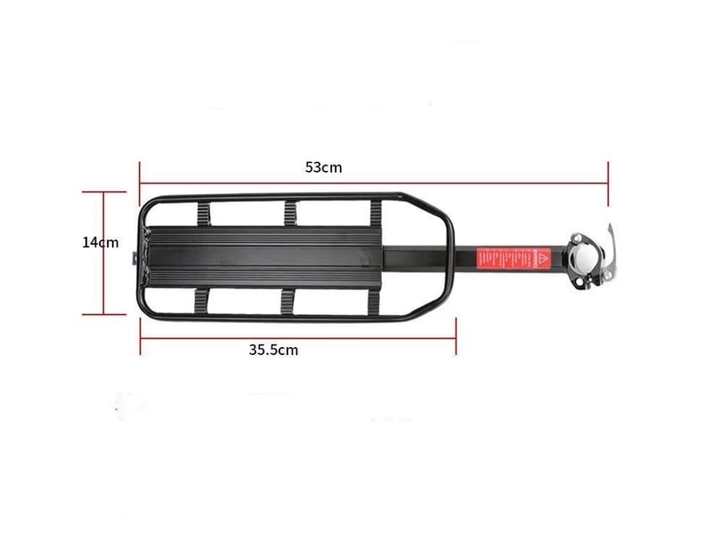  Porte-bagages de vélo arrière à libération rapide – charge max 60 kg  - Conforama B
