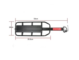 Porte-bagages de vélo arrière à libération rapide – charge max 60 kg