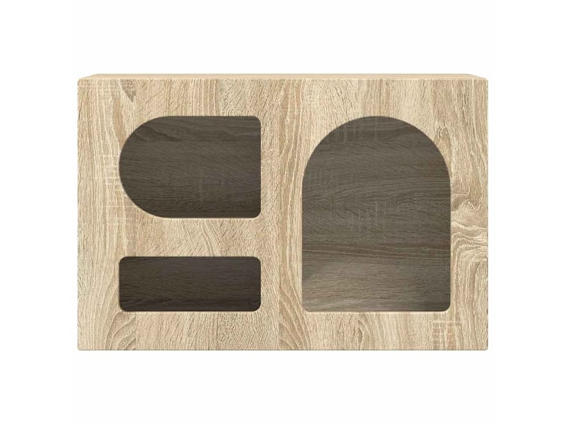  Meuble tv - banc tv - meuble de rangement elst 60 x 35 x 40 cm chêne sonoma bois d'ingénierie  - Conforama E