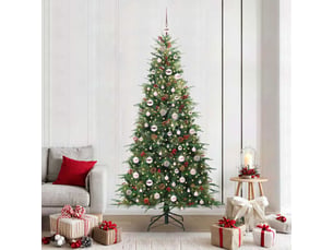 Sapin de noël - arbre de noël artificiel à branches articulées vert 210 cm