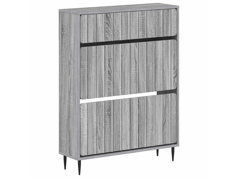  Meuble à chaussures, cabinet à chaussures zwolle 78x24x103 cm bois d'ingénierie shl1287  - Conforama A