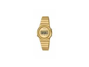 Montre casio vintage la700weg doree digitale bracelet acier inoxydable