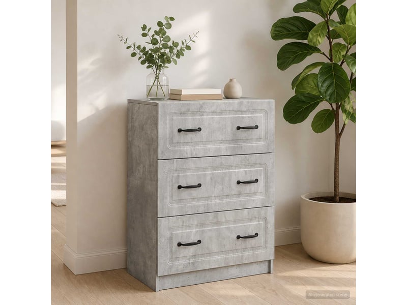  Armoire de rangement bureau, armoire à tiroirs 66 x 34,5 x 87 cm bois d'ingénierie shl8379  - Conforama B