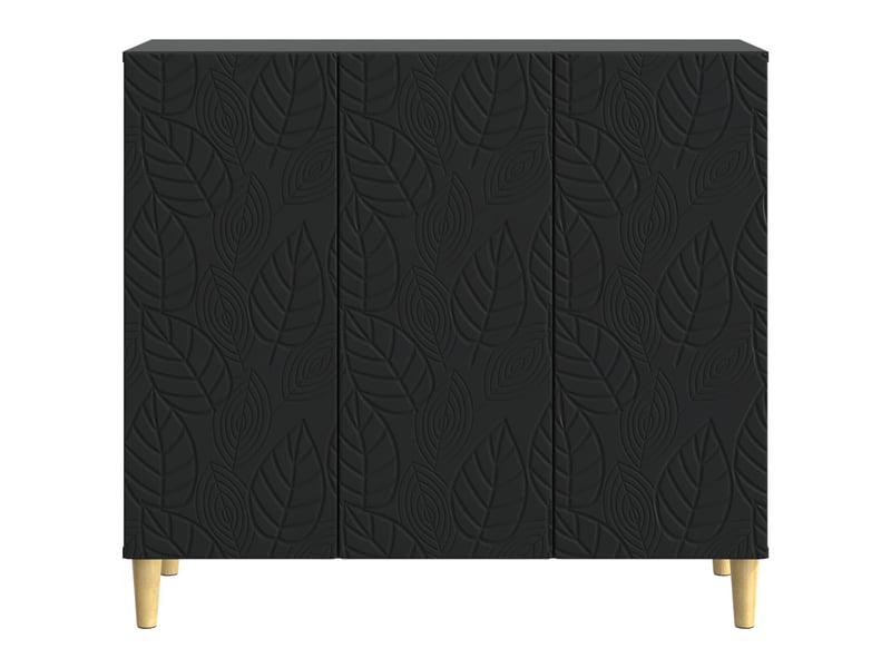  Buffet - bahut - meuble de rangement noir 89 x 34,5 x 80 cm bois d'ingénierie  - Conforama E