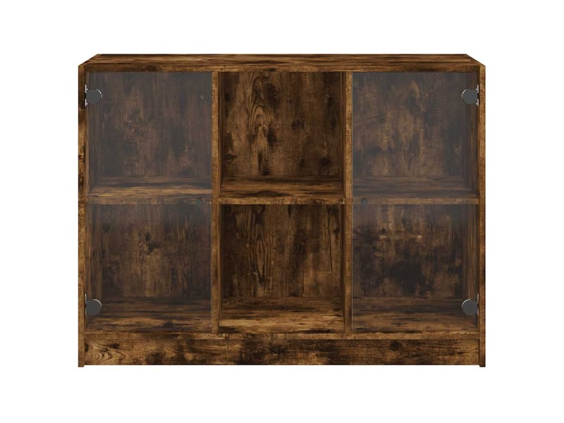  Buffet - bahut - meuble de rangement chêne fumé 102x37x75,5 cm bois d'ingénierie  - Conforama D