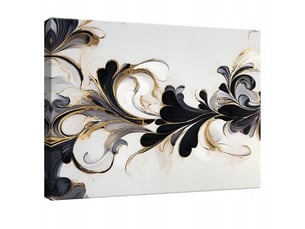 Tableau décoration murale impression sur toile abstrait glamour beige - 120x80 cm - tableau décoration murale chambre et salon