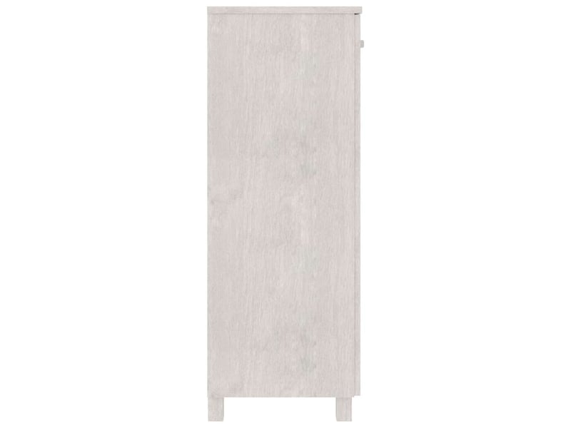 Meuble à chaussure, armoire à chaussures hamar blanc 85x40x108 cm bois de pin  - Conforama D