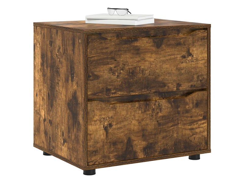  Armoire de rangement, commode de rangement 60 x 48 x 57 cm bois d'ingénierie shl2007  - Conforama C
