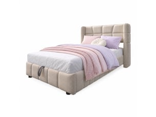 Lit coffre 90x200 cm    coloris beige