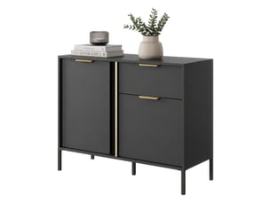 Buffet 2 porte(s) 1 tiroir(s) DMORA Hame - 103 cm coloris noir