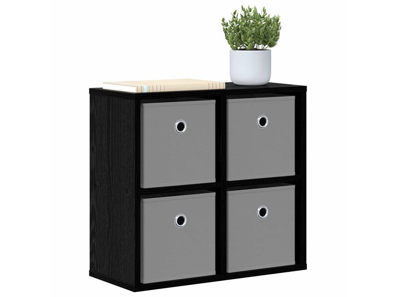  Buffet - bahut - meuble de rangement chêne noir 49,5 x 22 x 47 cm  - Conforama C