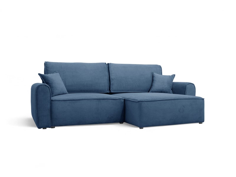  Canapé d'angle convertible martin bleu  - Conforama A