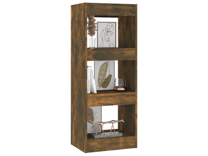  Bibliothèque, étagère de rangement chêne fumé bois d'ingénierie shl4613  - Conforama D