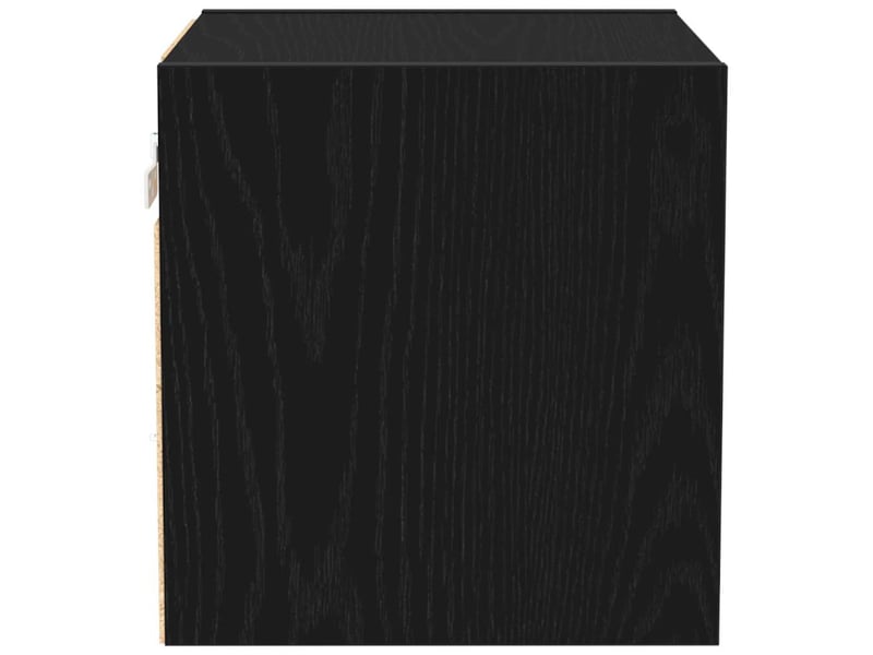  Table de chevet - cabinet de chevet - table de nuit murale led noir 30 x 28,5 x 30 cm  - Conforama E