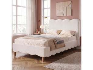 Lit simple 90x200 cm <strong>STILVORA</strong>  <strong></strong> coloris blanc