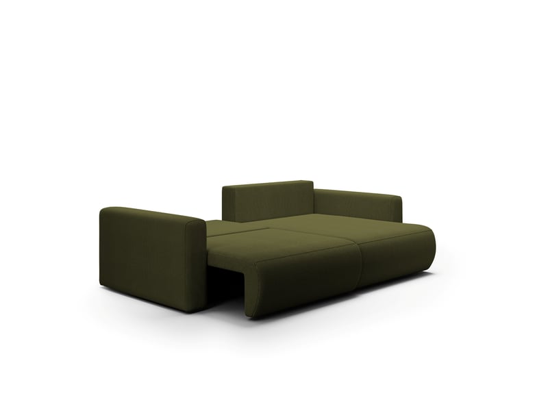  Canapé d'angle convertible 5 places welly vert olive  - Conforama C