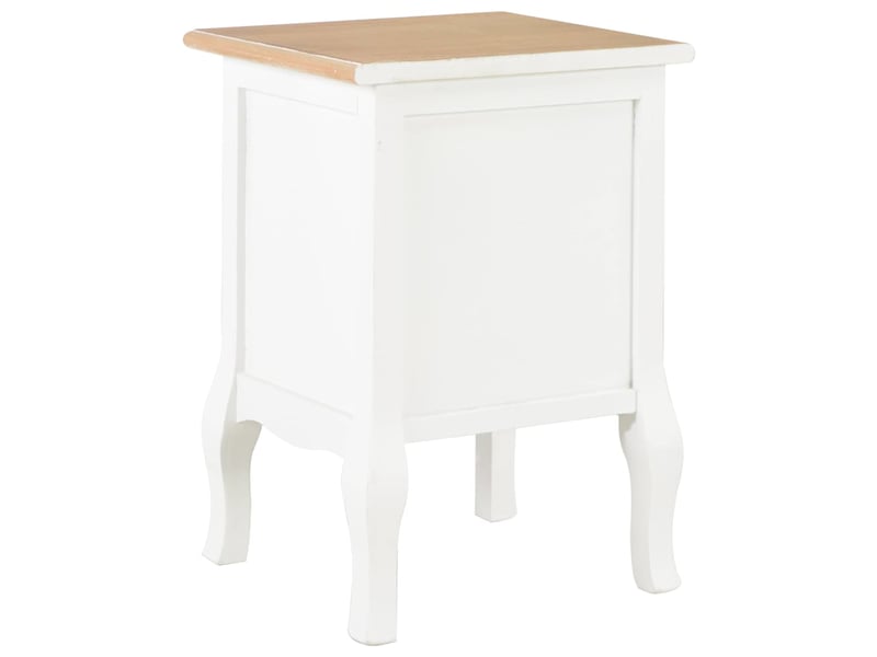  Lot de 2 tables de chevet - cabinet de chevet - table de nuit blanc 35x30x49 cm mdf  - Conforama D