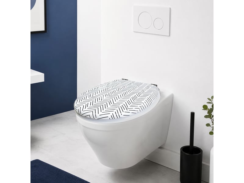  Abattant wc thermodur chevron - frein de chute  - Conforama C