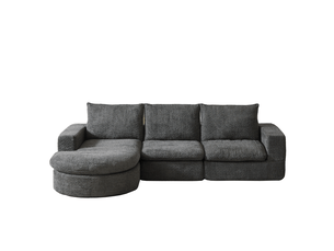 Deplimousse fixe 3 places <strong>STILVORA</strong> <strong></strong> gris