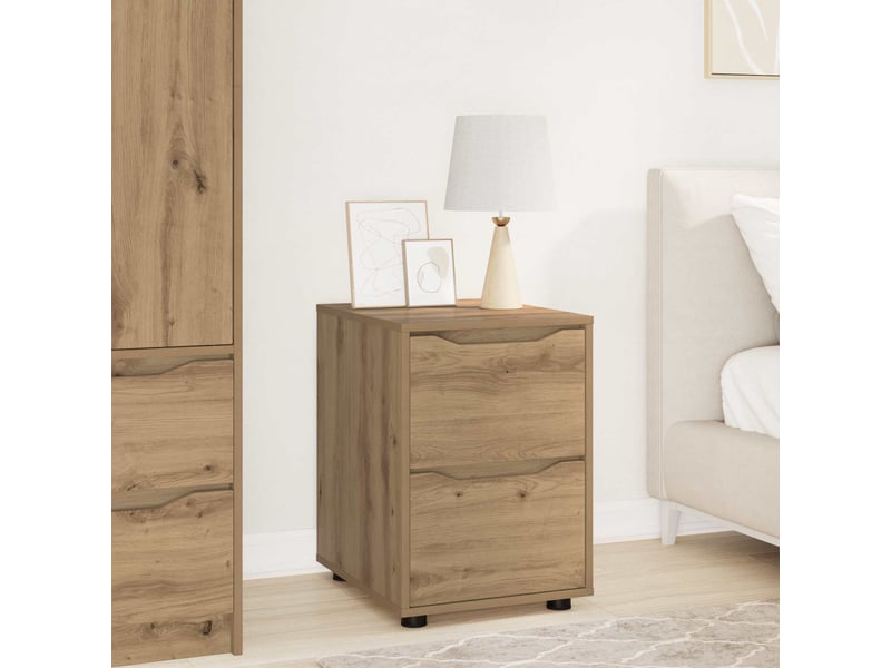  Armoire de rangement, commode de rangement 40 x 48 x 57 cm bois d'ingénierie shl2617  - Conforama B