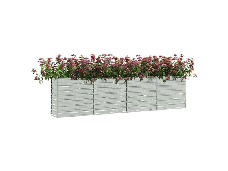  Jardinière - lit surélevé de jardin 320x40x77 cm acier galvanisé argenté  - Conforama C