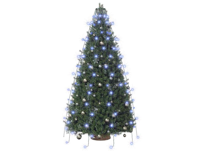  Guirlande lumineuse d'arbre de noël 150 led bleu 150 cm  - Conforama D