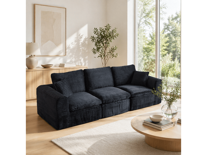 Canapé convertible – canapé-lit, pour intérieur, format adapté au salon, pour salon et séjour, usage quotidien  - Conforama W