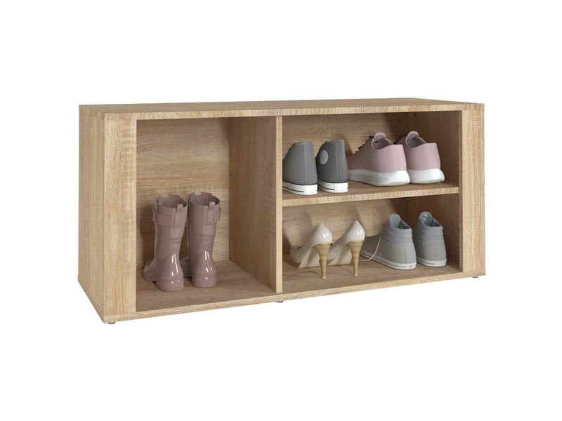 Meuble à chaussure | armoire à chaussures chêne sonoma 100x35x45cm bois d'ingénierie  - Conforama D
