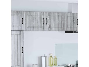 Meuble mural de cuisine | armoire de cuisine 2 pcs gris sonoma bois d'ingénierie shl5689