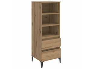 Buffet - haut armoire chêne artisanal 40 x 36 x 110 cm bois d'ingénierie