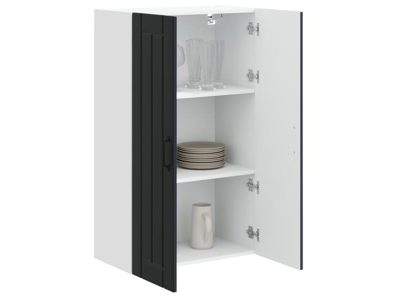  Meuble mural de cuisine, armoire de cuisine noir 60x31x100cm bois d'ingénierie shl4805  - Conforama C