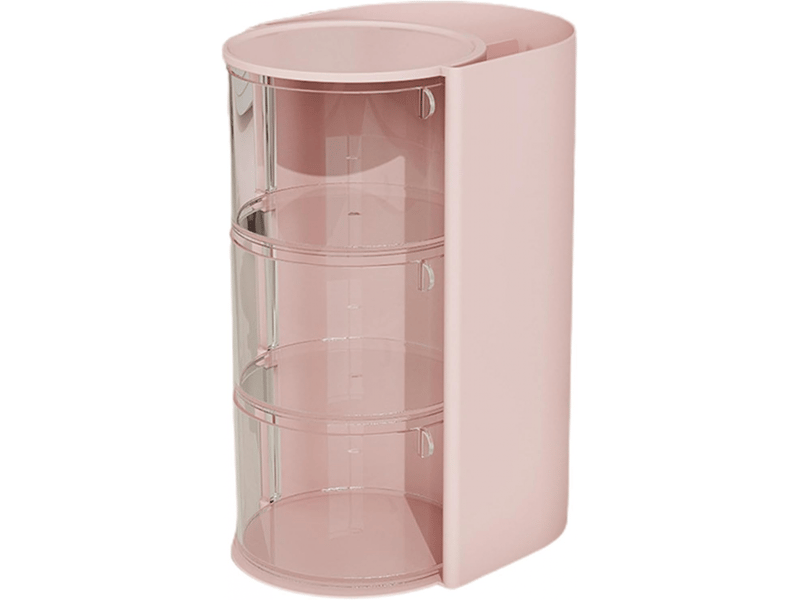 Boîte de rangement de maquillage, organiseur de cosmétiques de grande capacité, tiroir de rangement de beauté rotatif - Conforama A